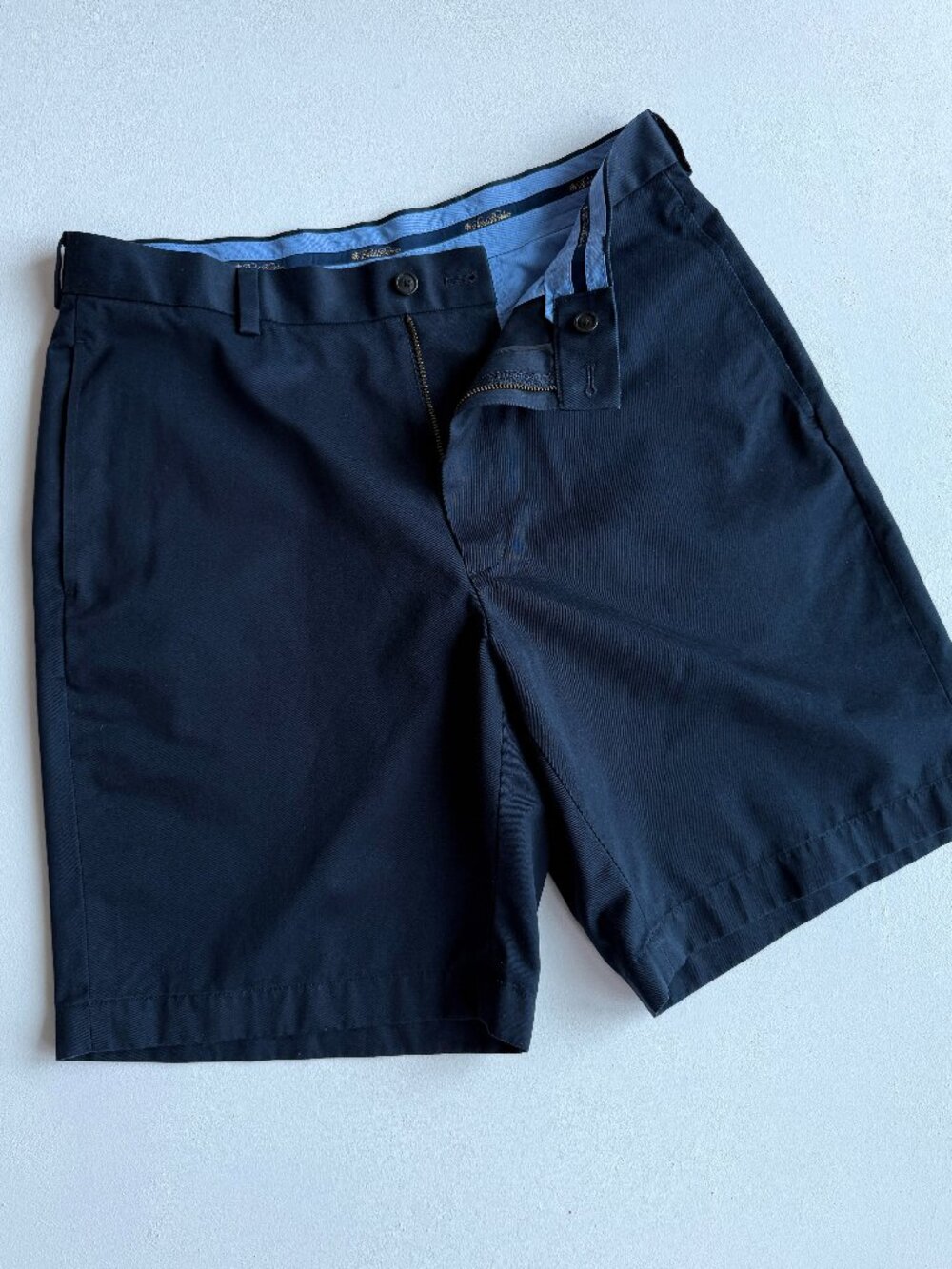 Brooks Brothers Lightweight Advantage Chino Shorts Navy Blue Cotton W33